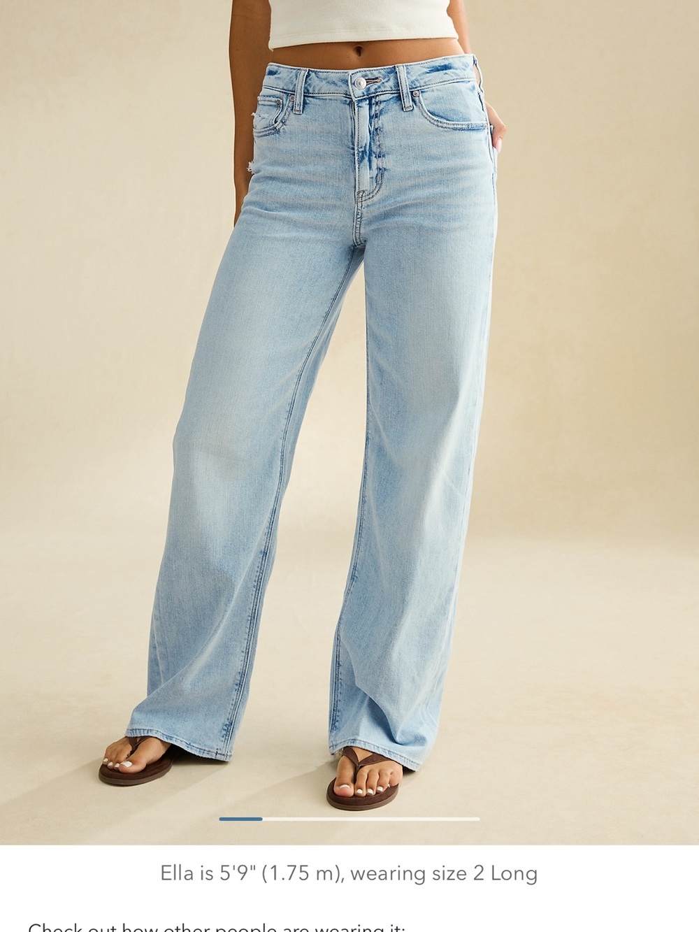 Women’s American Eagle Super High Waisted Baggy Wide Leg Jeans